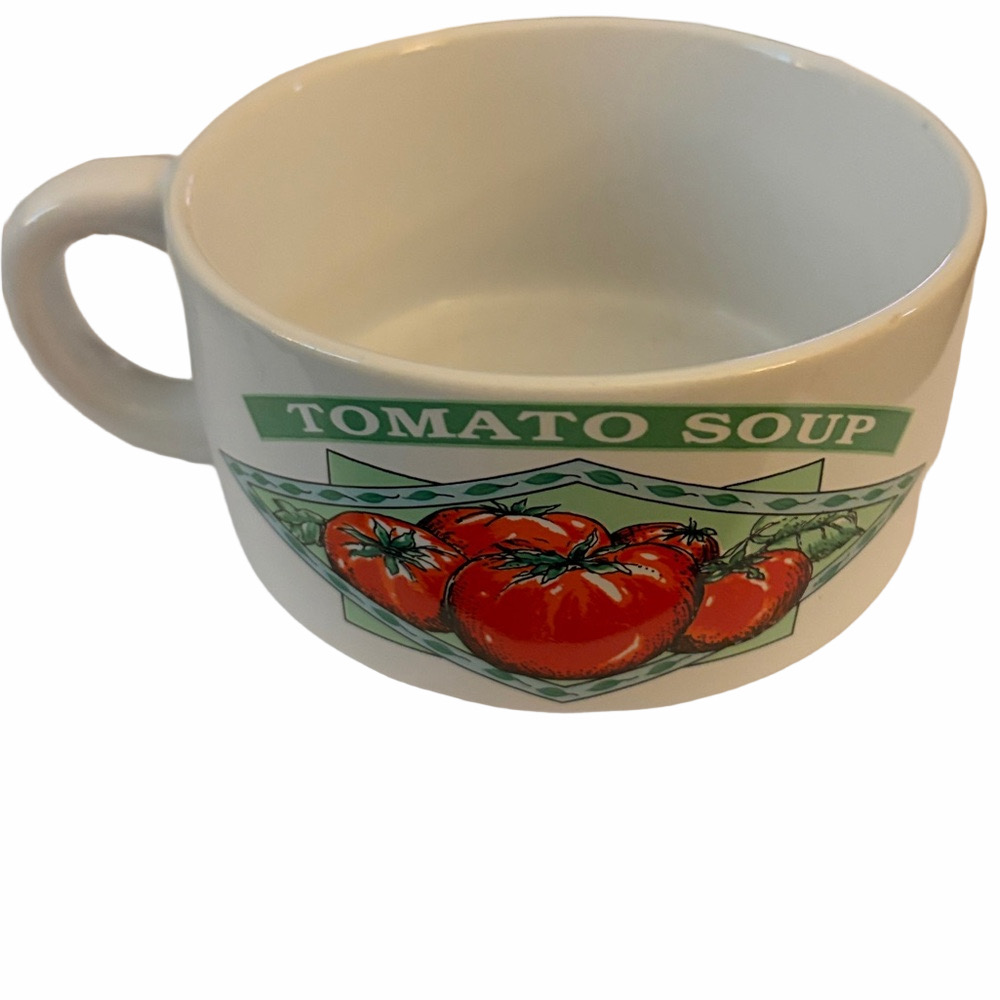 Vintage Ceramic Soup Mug Set of 3 - Picture 2 of 7